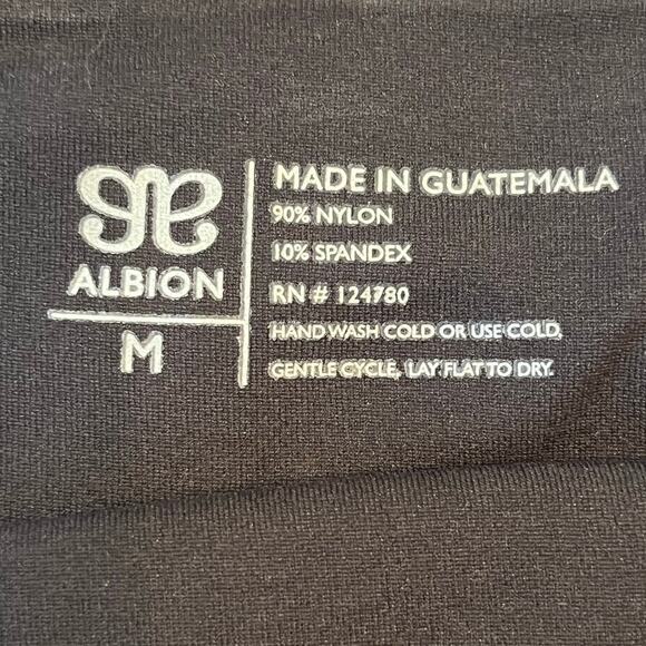 Albion Womens M Black White Gingham 2 Piece Bikini Swimsuit Set Retro High Waist - Picture 2 of 12